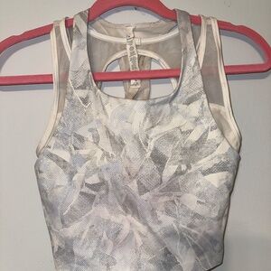 Lululmeon No Limits Tank - Mesh Racerback Bra Tank Rare Print